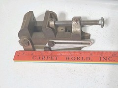 Vintage Craftsman 2.5″ Drill Press Angle Tilting Machinist Vise Made in USA