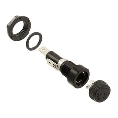 BUSSMANN HKP-HH-R Cartridge Fuse Holder For 6x30mm Fuses, Panel Mount