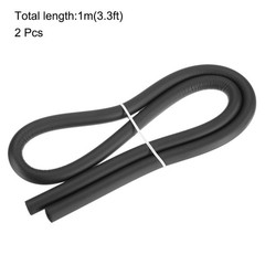 2pcs 3.3ft Pipe Insulation Tube 1/8 inch(3mm) ID 7/16 inch(11mm) OD Foam Tube
