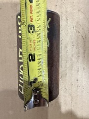 One Piece 4140 Hot Rolled Steel Bar Round Stock Heat Treated 2” OD x ~3 1/2”