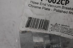 Prier P-002CP Vacuum Breaker Anti Siphon Backflow Polished Chrome Finish