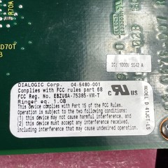 Lot of 3 Dialogic PCI Voice Fax Board D/41JCT-LS w/ CT Bus Cable