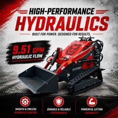 Brand New TYPHON STOMP 505 1,764lbs Skid Steer Loader 13.5hp B&S Gas USA Engine