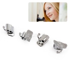 Dental Orthodontic Buccal Tubes Roth/MBT 022 1st Molar Double Tube Non-Conv Mesh
