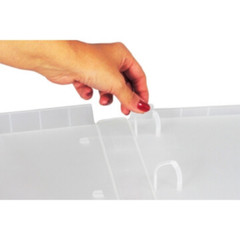 3 Ring Case View Case Binder with Overlay – 1.0 Inches (Clear) – 3 Pack