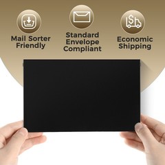 Card Shipping Envelopes 110 Pack – 7 x 4.35 In Trading Cards Self-Adhesive Black