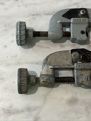 Lot Of 2: SUPERIOR TOOL Metal / PVC Tube Cutter 1/8″ To 1-1/8″ USA #350