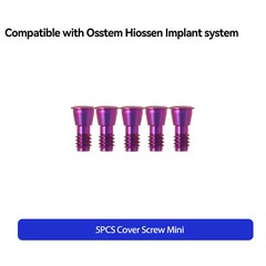 Dental Cover Screws Mini Regular for Osstem Hiossen Healing Abutment Hex 1.2