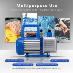 110V 4.5 CFM Vacuum Pump Single Stage 1/3HP Rotary HVAC/Auto AC Air Conditioning