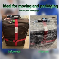 Mini Clear Stretch Wrap Film Moving 80 Gauge 5 Inch x 1000ft 4 PCS