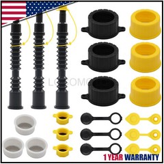 3 SET Replacement Gas Can Spout Kit To For Midwest, Scepter,Briggs & Stratton