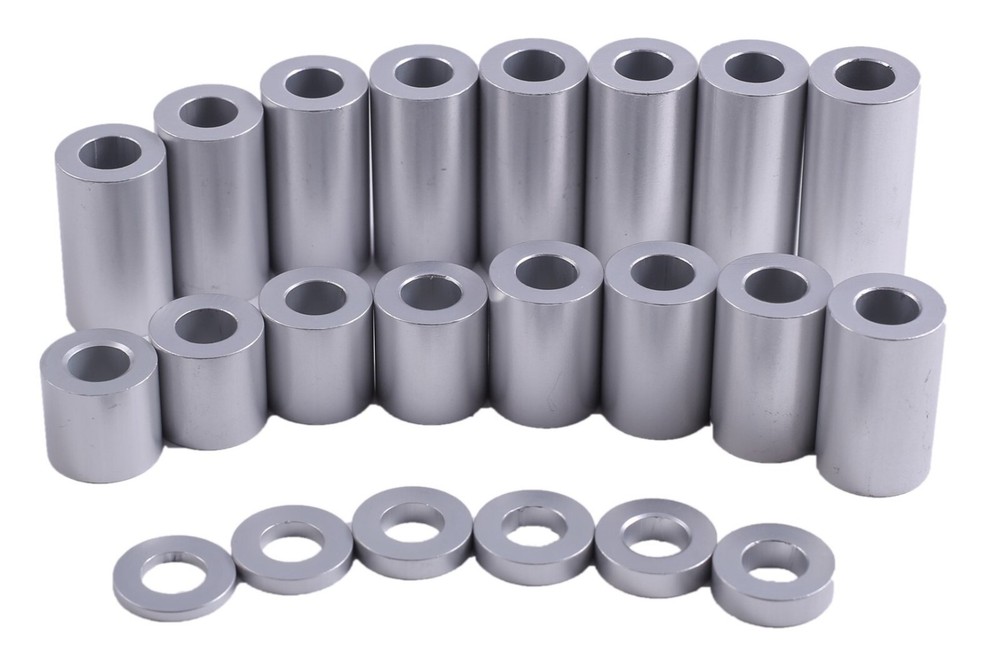 New Aluminum Spacer Bushing 3/8″ OD x 1/4″ ID–Fits M6 or 1/4″ bolts