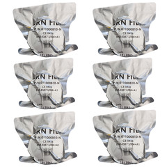 6 Israel Military 40mm NATO CBRN Chemical Gas Mask Respirator Air Filter Exp2045