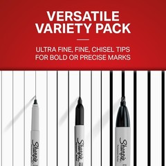 Complete 6 Count Permanent Marker Set: Ideal for Writing, Coloring & Crafting