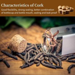 Natural Cork Stoppers for Bottles, 30Pcs, Assorted Sizes