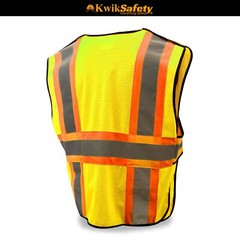 KwikSafety FIRST RESPONDER Class 2 Hi Vis Reflective ANSI Breakaway Safety Vest