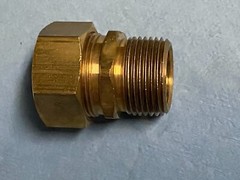 3/4 In. MIP x 7/8″ OD Compression Coupling Connector Adapter fits 3/4″ Copper