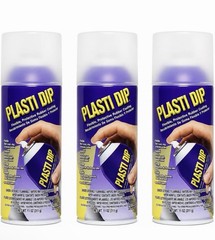 Plasti Dip Clear Rubberized Spray Coating 11 oz Aerosol Cans – Pack of 3