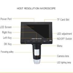 Elikliv 1000X Digital Microscope 4.3” LCD Jewelry Loupe Coin Magnifying Glass