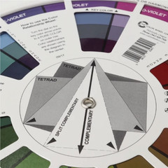 High Quality Rotating Color Wheel Mixing Guide POCKET SIZE 5.5″ (14cm) Diameter
