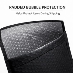 #2 8.5×12 Black Poly Bubble Mailers Padded Envelopes Self Seal Shipping Bags