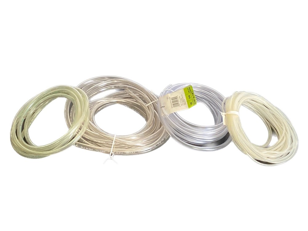 General Use Clear Flexible Tubing Mixed Lot of Sizes & Lengths 7/17/14/39’ L
