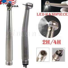 Dental Self Power LED Handpiece High Speed Turbine 2 4 Hole Midwest NSK Style