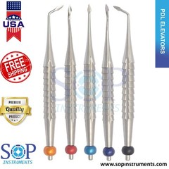 5 PCS Dental PDL Spade Luxating Root Bernard Surgical Extraction Spade Elevators
