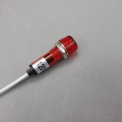 10Pcs 120V AC/DC 10mm RED Mini LED Pilot Lights CYLINDRICAL Cap with wire USKY3