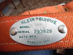 Klein 5480 Adjustable Lineman Safety Belt Size M W/MILLER SCORPION FALL Limiter
