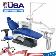 TUOJIAN Dental Unit Chair Computer Controlled DC Motor PU Hard Leather +Stool