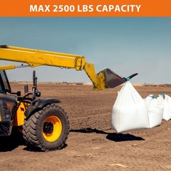 Clamp-On Debris Forks for 48″ Tractor Bucket ,2500 LBS with 5 Tines Pallet Forks