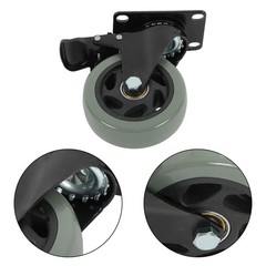 4PCS Heavy Duty 4″ Caster Wheels Capacity with brake