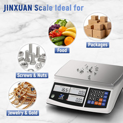 Precision Digital Counting Scale 30Kg/66Lb for Small Parts and Coins