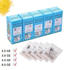 5000pcs Dental Ortho Elastic Rubber Bands Latex Braces Zoo Pack 3.5/5.0/6.5 OZ