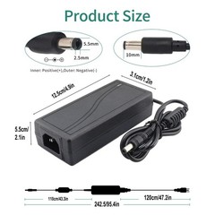 12V DC Power Supply 6A 72W AC/DC Adapter 100-240V 50-60Hz to DC 12V 6A Power …