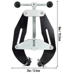 Pipe Clamp,2-6 in,High Strength Ultra Clamp with Quick Acting Screws,Steel Tool