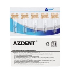 AZDENT Dental FG Diamond Burs For High Speed Handpiece Friction Grip 5Pcs/Pack