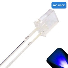 100 x 2x5x7mm Rectangle LEDs Wide Angle Blue LED Square x 2 5 7 – 7x5x2 mm 5x2x7