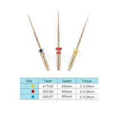Dental Endodontic Endo Rotary Niti Files Gold Taper Engine Use X1-X3 25mm AZDENT