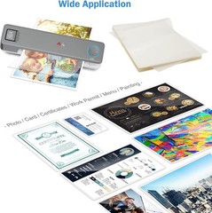 9″x11.5″ Clear Thermal Laminating Pouches Letter Size 3mil for Photo Paper File