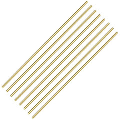 8 PCS 4mm/ 5/32 Inch Brass Rod Brass Round Stock Lathe Bar Stock Kit Solid Brass