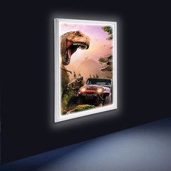 24×36″ / 18×24″ LED Backlit Movie Poster Art Picture Frame Light Box Wall Mount