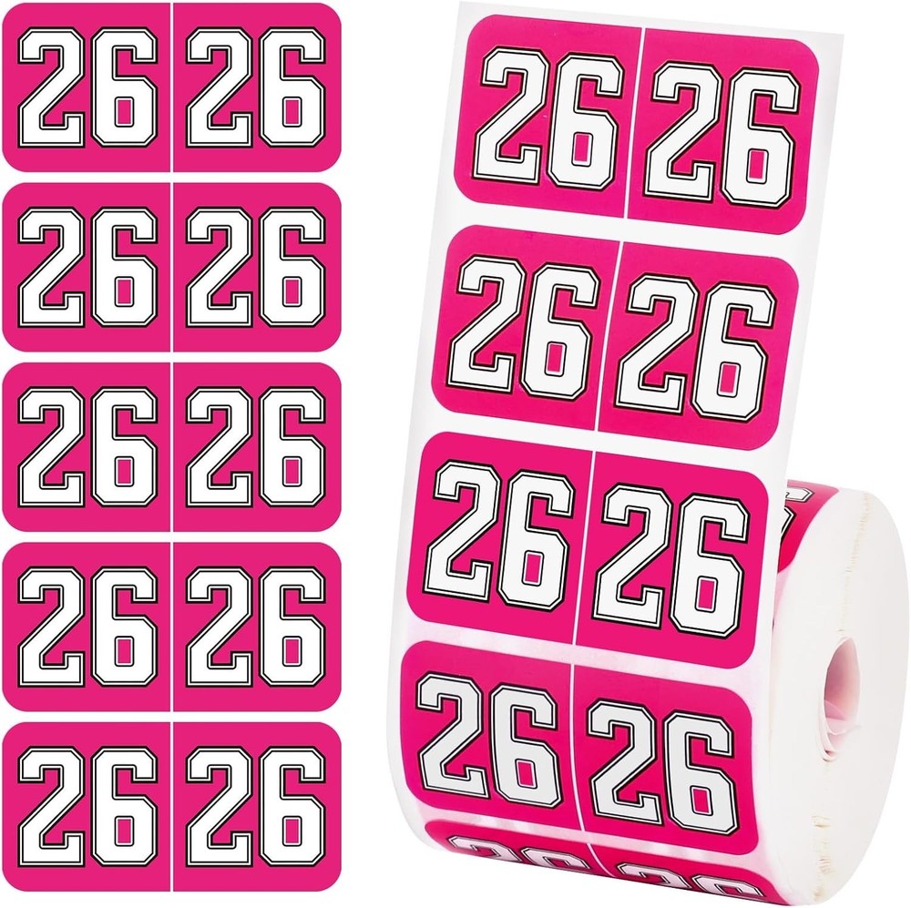 500Pcs 2026 Year Stickers, 3/4X1-1/2Inch File Folder Labels 26 Year
