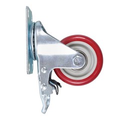 4 Pcs With Brake 360 Degree Heavy Duty Swivel Caster Wheels 3 Inch Plate