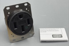 Hubbell HBL9450A 50A 125/250V NEMA 14-50R Flush Receptacle 3P4W New Open Box
