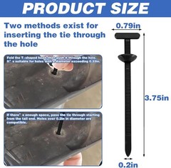 150 PCS Nylon Universal Cable Tie Buckle，Heavy Duty Self-Locking Zip Ties Holder