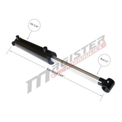 Hydraulic Cylinder Welded Double Acting 3″ Bore 48″ Stroke Cross Tube 3×48 NEW