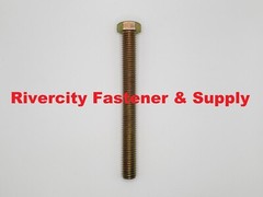 (5) 1/2-13×5 Grade 8 Tap Bolts 1/2 x 5 Hex Head Screws .50 x 5.00 Full Thread