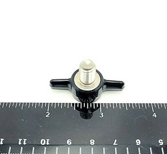 M8 x 1.25 Thumb Screw T Bolts Black Butterfly Tee Wing Knob Plastic Cap 8mm